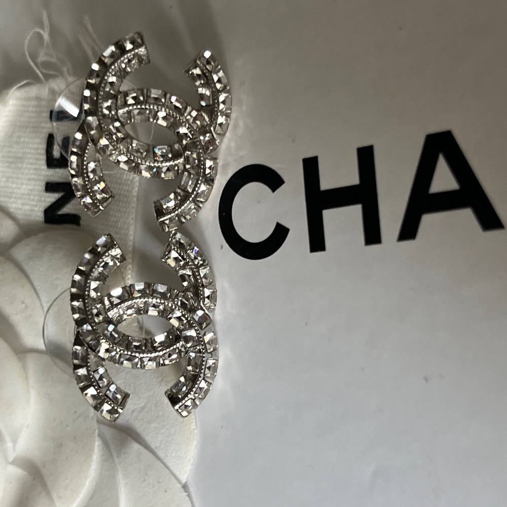 Chanel Silver Earrings - Picture 6 of 6